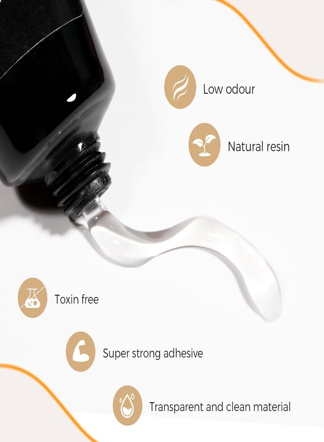 TOMICCA 4-in-1 Solid Gel Nail Glue for Press On Nails, Super Strong Hold Clear Adhesive, UV/LED Gel, Long Lasting, 15g for DIY & Salon Use - Image 4